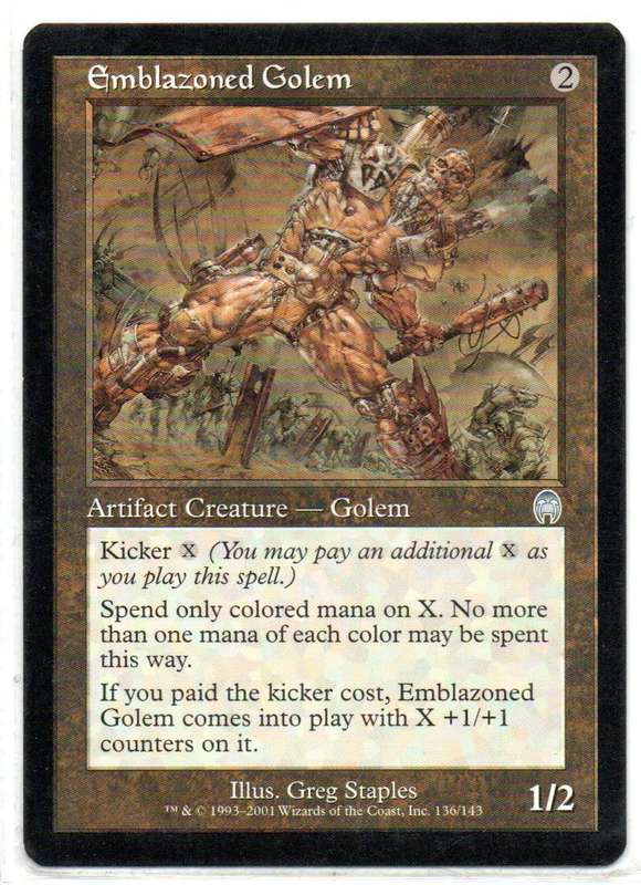 Magic The Gathering 2001 - Emblazoned Golem - Apocalypse