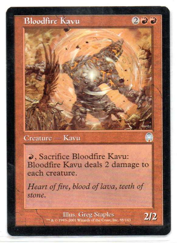 Magic The Gathering 2001 - Bloodfire Kavu- Apocalypse