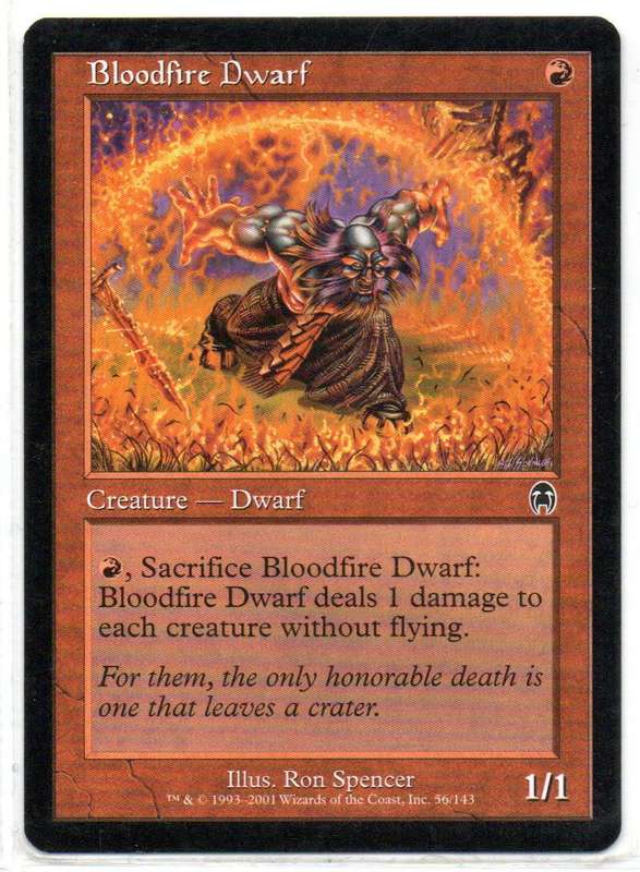 Magic The Gathering 2001 - Bloodfire Dwarf - Apocalypse