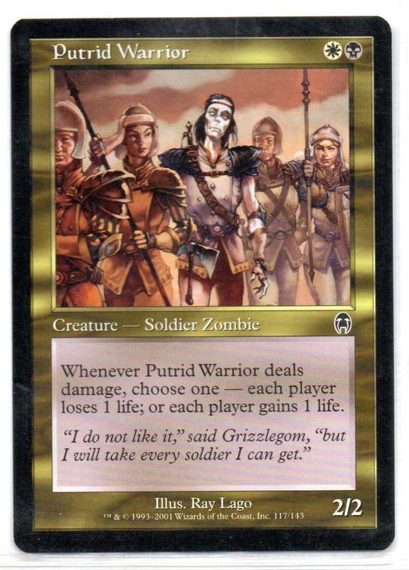 Magic The Gathering 2001 - Putrid Warrior - Apocalypse