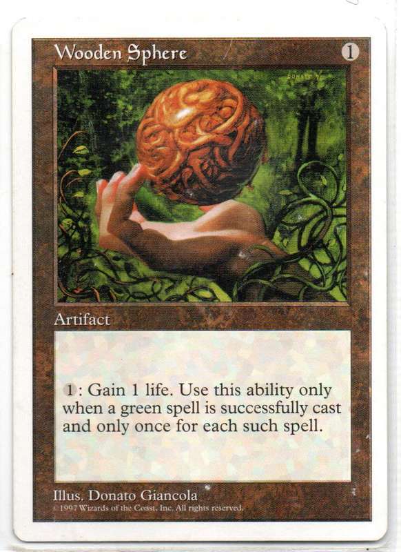 Magic The Gathering 1997 - Wooden Sphere - Fifth Edition
