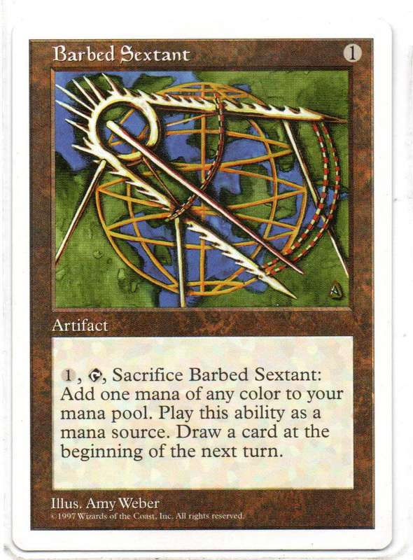 Magic The Gathering 1997 - Barbed Sextant - Fifth Edition