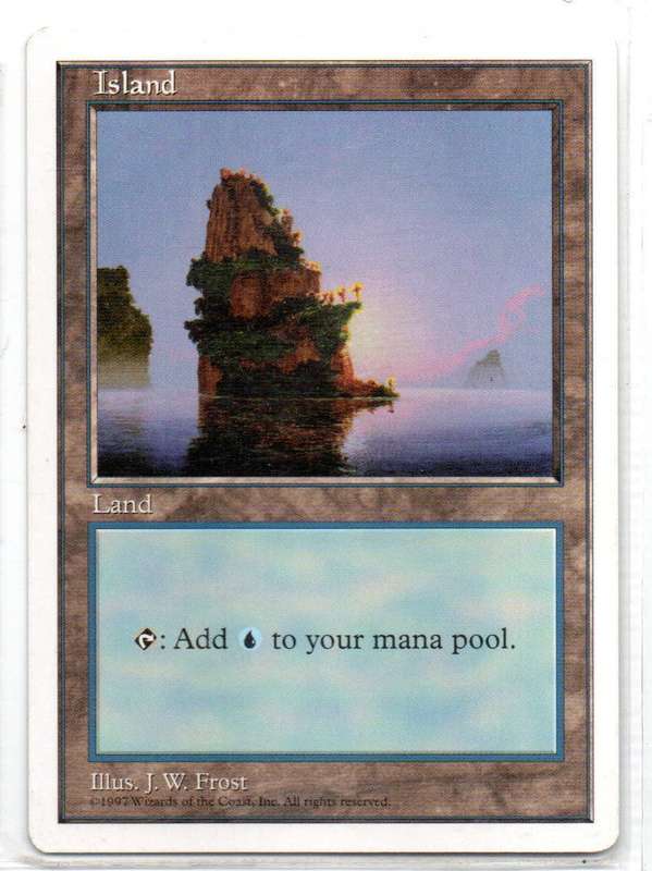 Magic The Gathering 1997 - Island - Fifth Edition