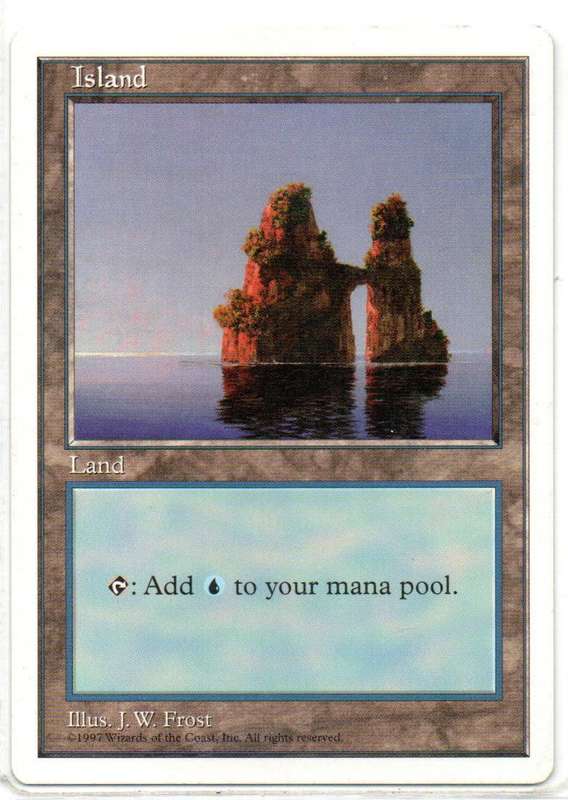 Magic The Gathering 1997 - Island - Fifth Edition