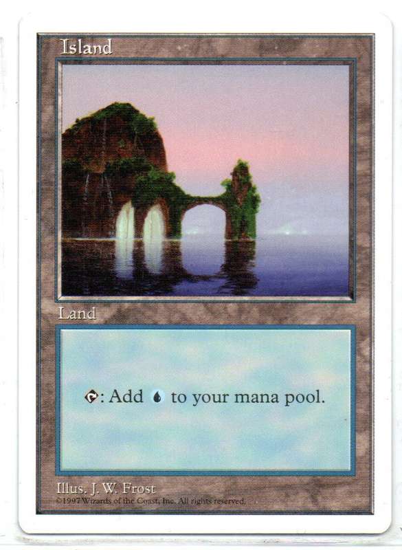 Magic The Gathering 1997 - Island - Fifth Edition