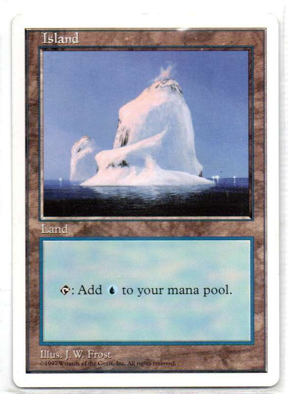 Magic The Gathering 1997 - Island - Fifth Edition