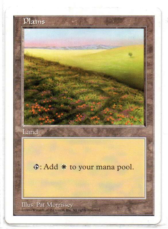 Magic The Gathering 1997 - Plains - Fifth Edition