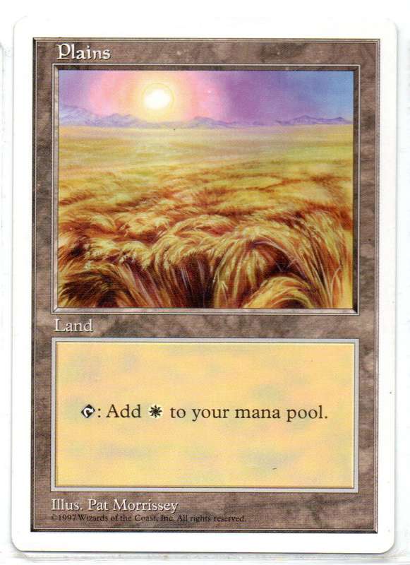 Magic The Gathering 1997 - Plains - Fifth Edition