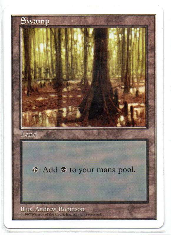 Magic The Gathering 1997 - Swamp - Fifth Edition