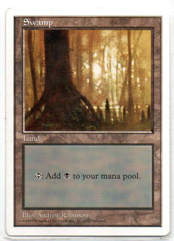 Magic The Gathering 1997 - Swamp - Fifth Edition