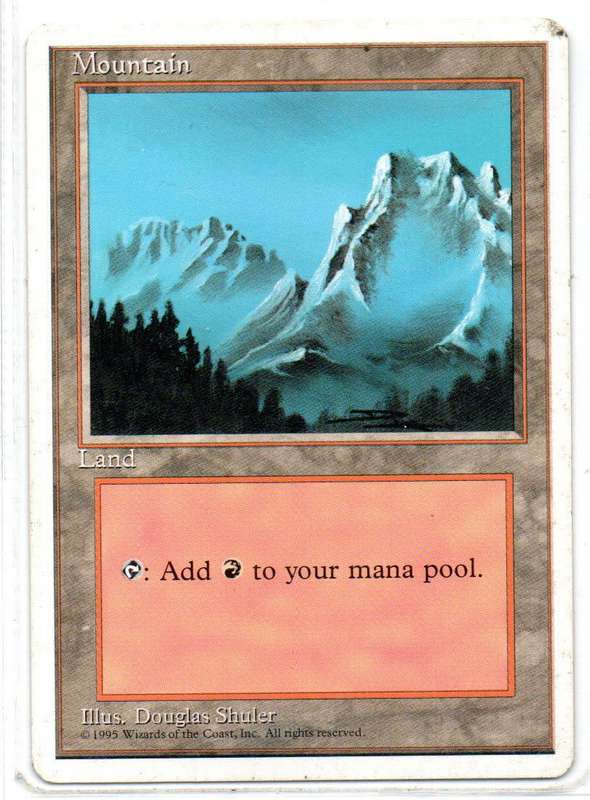Magic The Gathering 1997 - Mountain - Fifth Edition