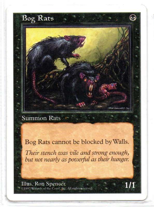 Magic The Gathering 1997 - Bog Rats - Fifth Edition