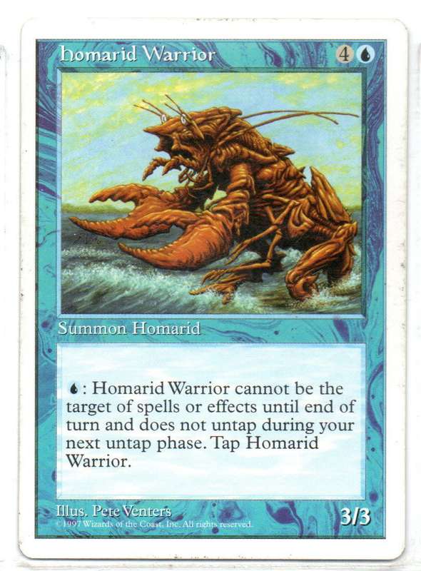 Magic The Gathering 1997 - Homarid Warrior - Fifth Edition