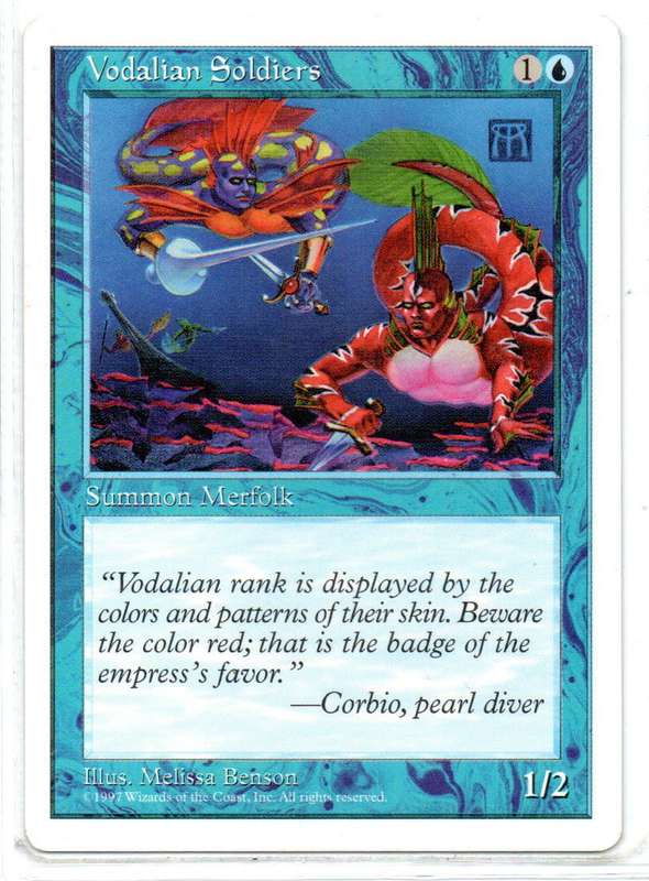 Magic The Gathering 1997 - Vodalian Soldiers - Fifth Edition