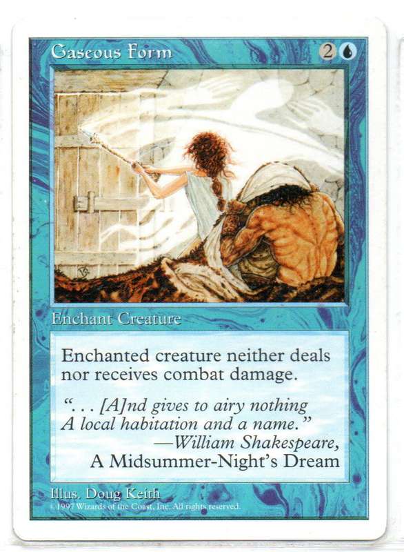 Magic The Gathering 1997 - Gaseous Form - Fifth Edition