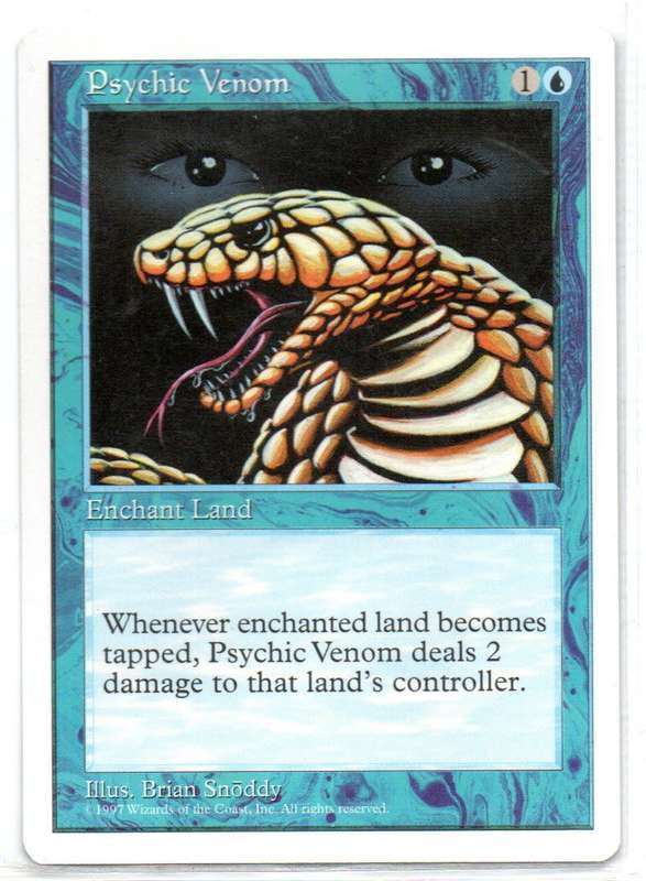 Magic The Gathering 1997 - Psychic Venom - Fifth Edition