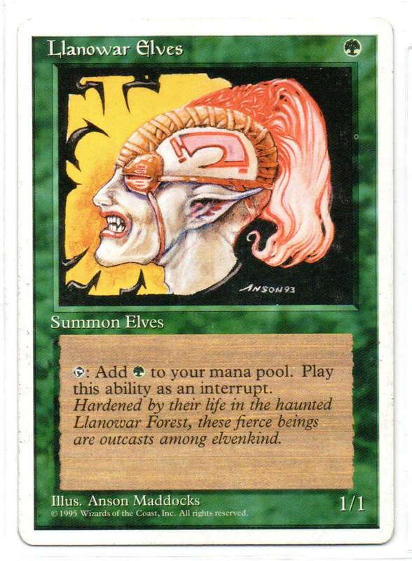 Magic The Gathering 1997 - Llanowar Elves - Fifth Edition