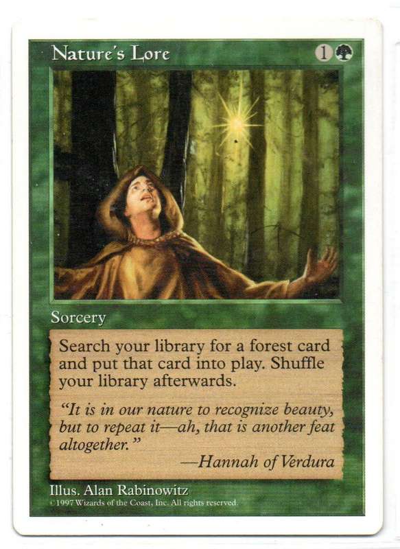 Magic The Gathering 1997 - Nature`s Love - Fifth Edition