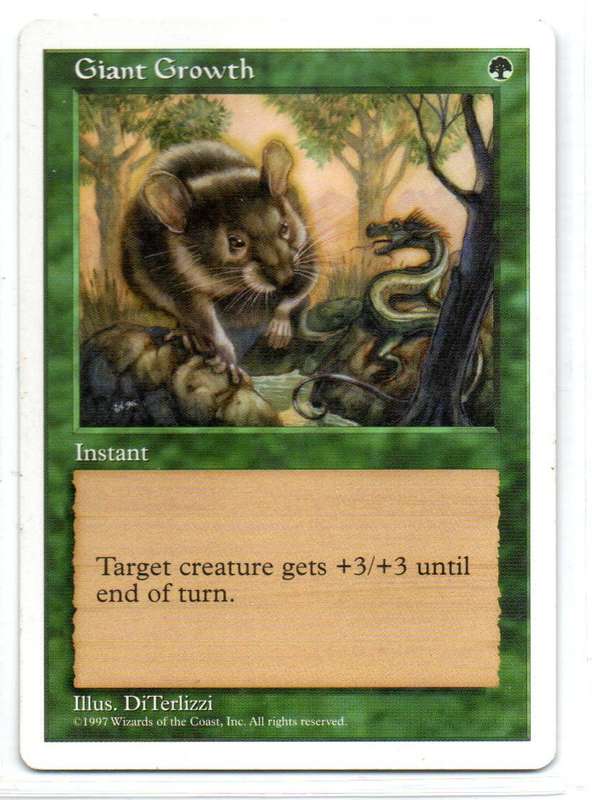 Magic The Gathering 1997 - Giant Growth - Fifth Edition