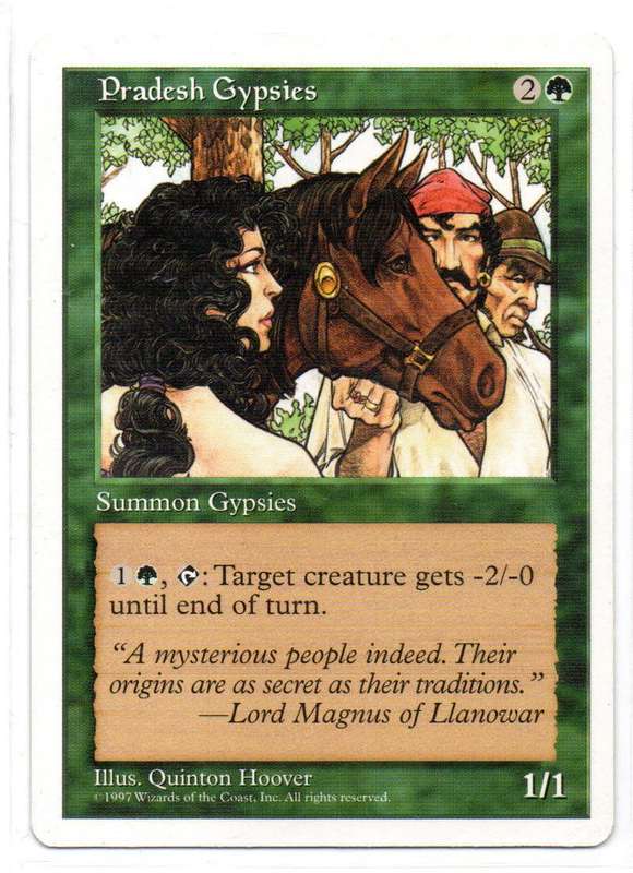 Magic The Gathering 1997 - Pradesh Gypsies - Fifth Edition