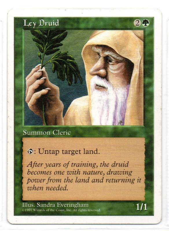 Magic The Gathering 1997 - Ley Druid - Fifth Edition
