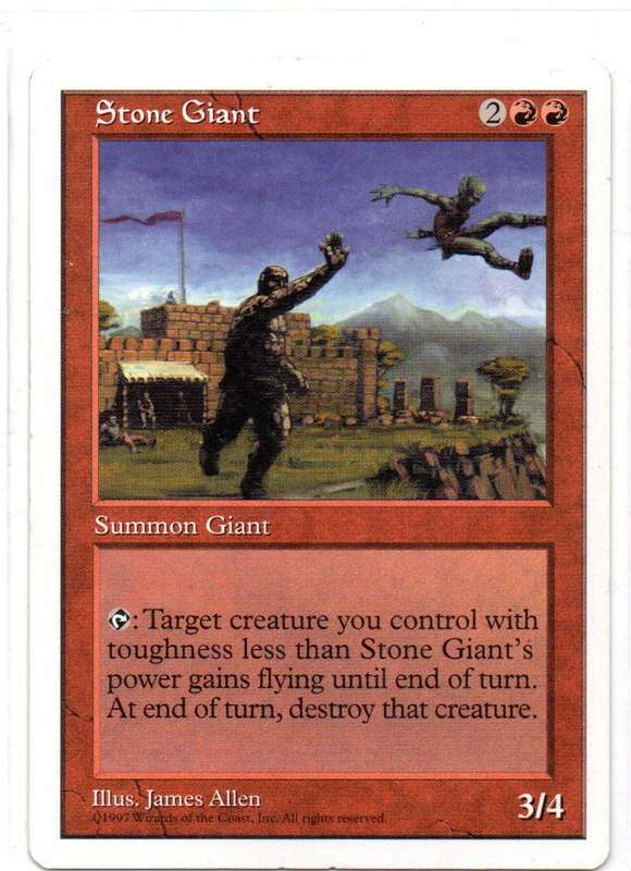 Magic The Gathering 1997 - Stone Giant - Fifth Edition