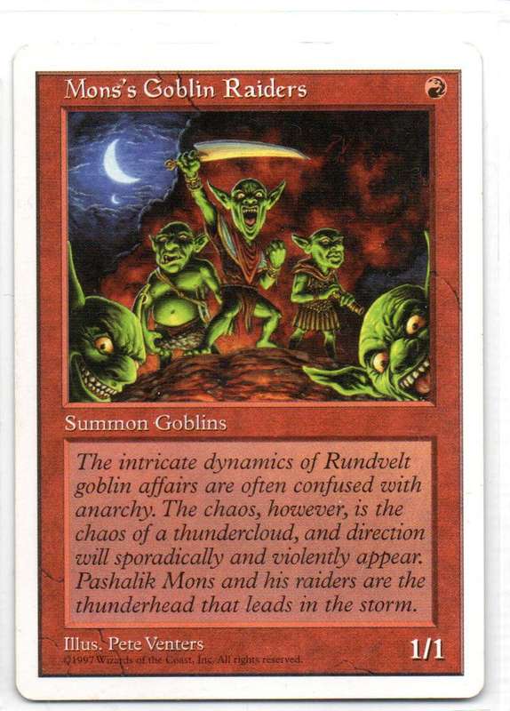 Magic The Gathering 1997 - Mom`s Goblin Raiders - Fifth Edition