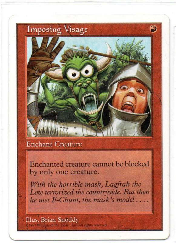 Magic The Gathering 1997 - Imposing Visage - Fifth Edition