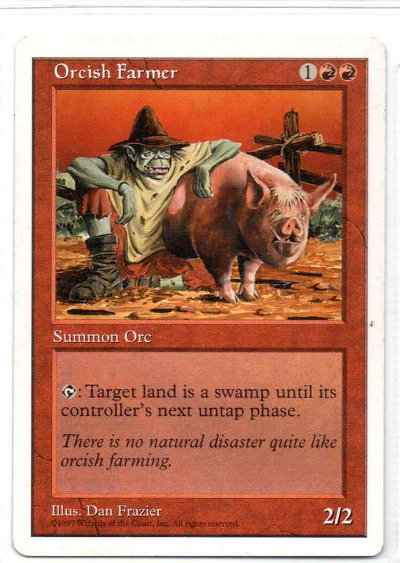 Magic The Gathering 1997 - Orcish Farmer - Fifth Edition