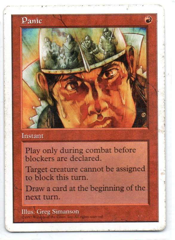 Magic The Gathering 1997 - Panic - Fifth Edition