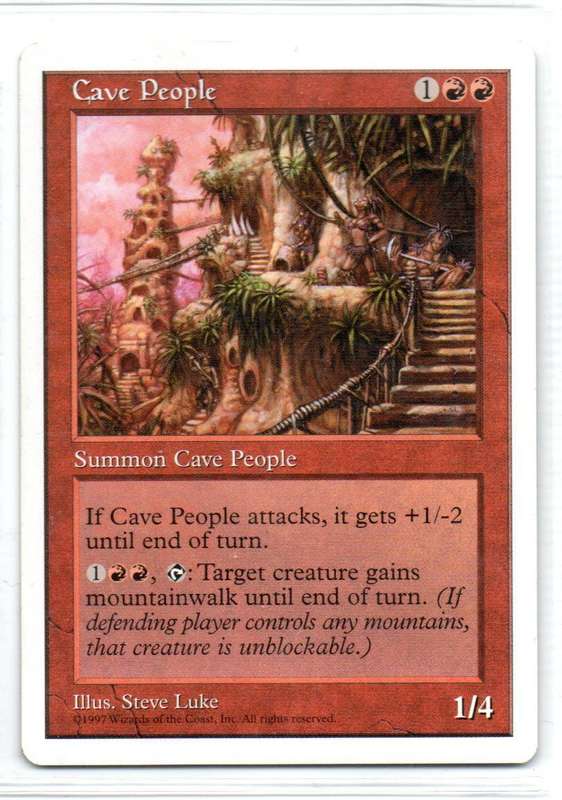 Magic The Gathering 1997 - Cave People - Fifth Edition