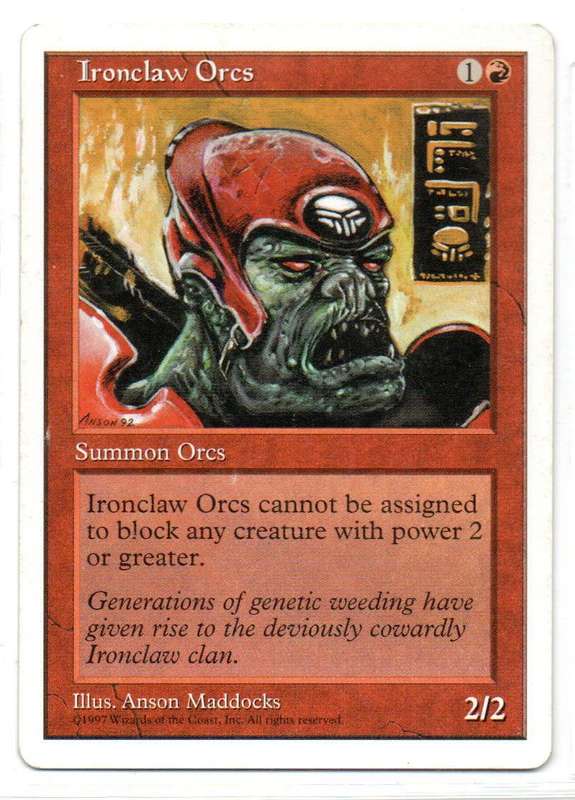 Magic The Gathering 1997 - Ironclaw Orcs - Fifth Edition