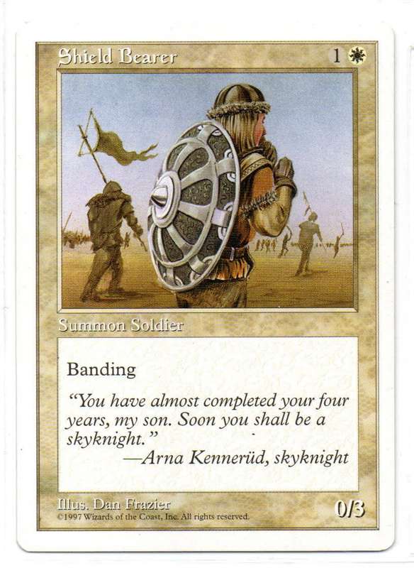 Magic The Gathering 1997 - Shield Bearer - Fifth Edition