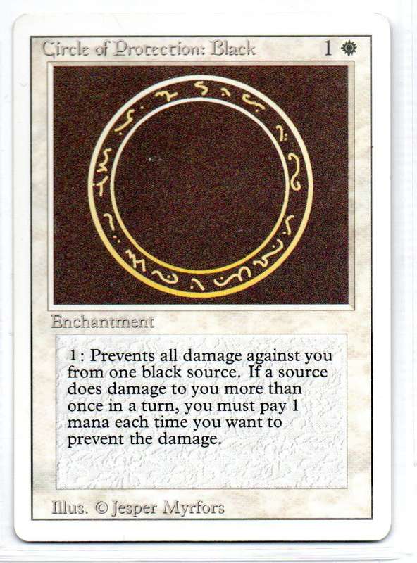 Magic The Gathering 1997 - Circle of Protection: Black - Fifth Edition