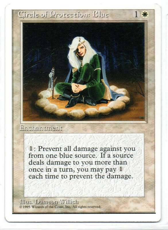 Magic The Gathering 1997 - Circle of Protection: Blue - Fifth Edition