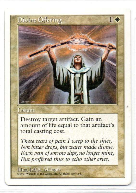 Magic The Gathering 1997 - Divine Offering - Fifth Edition