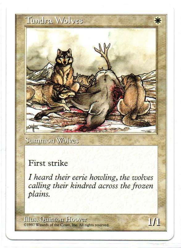 Magic The Gathering 1997 - Tundra Wolves - Fifth Edition