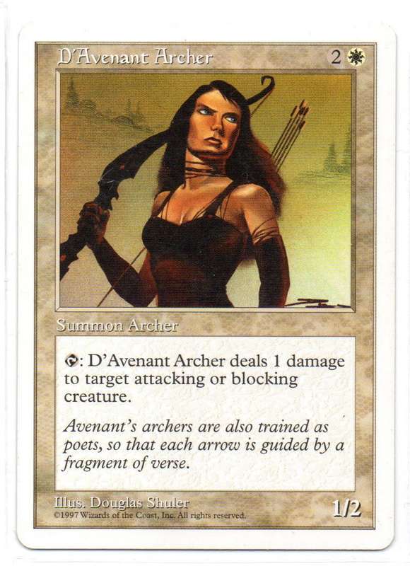 Magic The Gathering 1997 - D`Avenant Archer - Fifth Edition