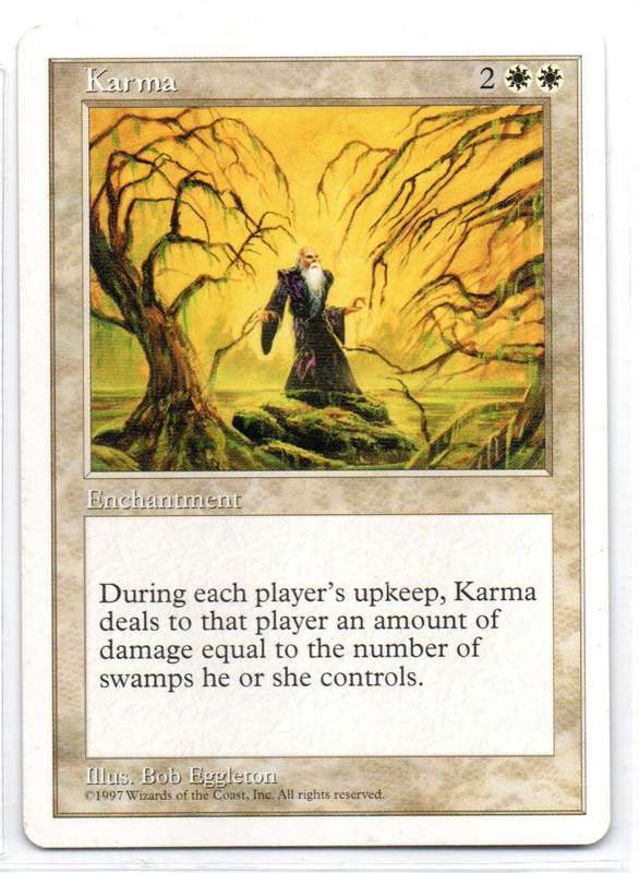 Magic The Gathering 1997 - Karma - Fifth Edition