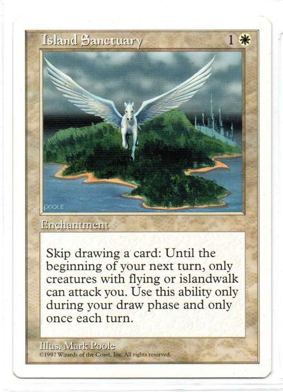 Magic The Gathering 1997 - Island Sanctuary - Fifth Edition