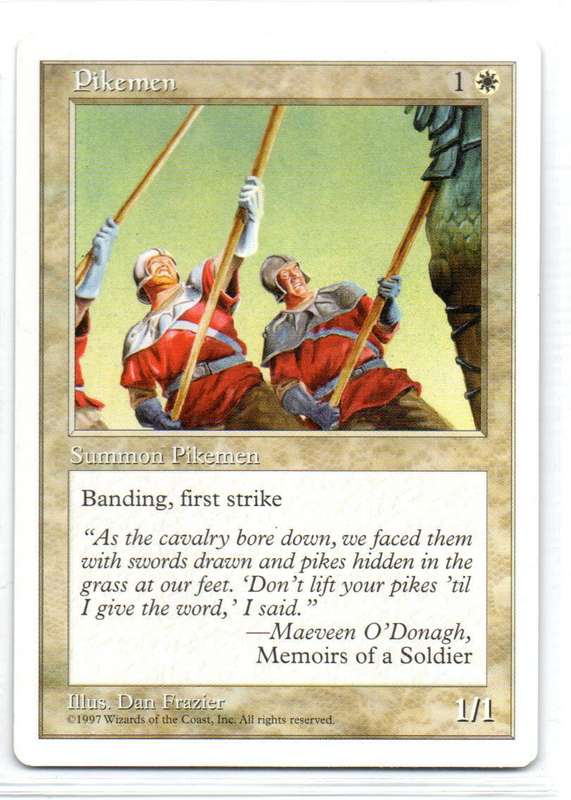 Magic The Gathering 1997 - Pikeman - Fifth Edition