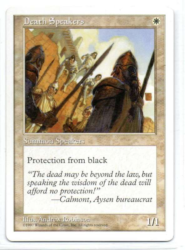 Magic The Gathering 1997 - Death Speakers - Fifth Edition