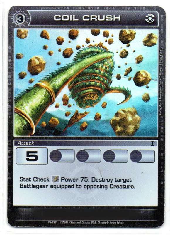 Chaotic Game 2007 - Coil Crush 89/232 Super Rare Holo Foil