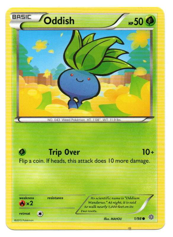 Pokemon TCG: XY-Ancient Origins - Basic Oddish 1/98