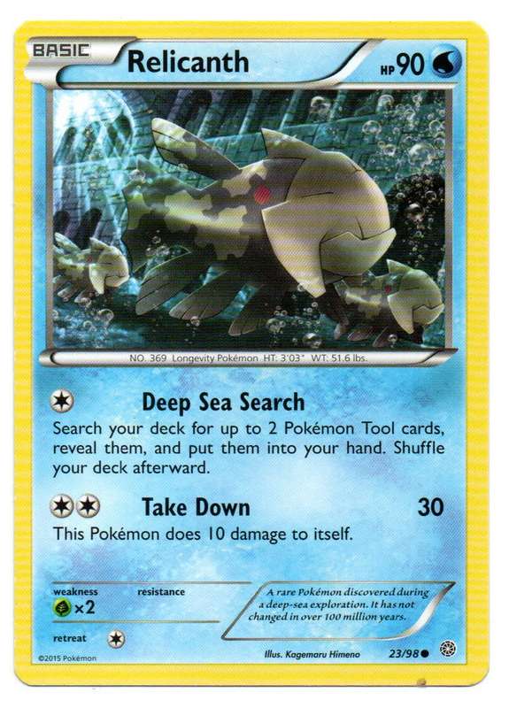 Pokemon TCG: XY-Ancient Origins - Basic Relicanth 23/98