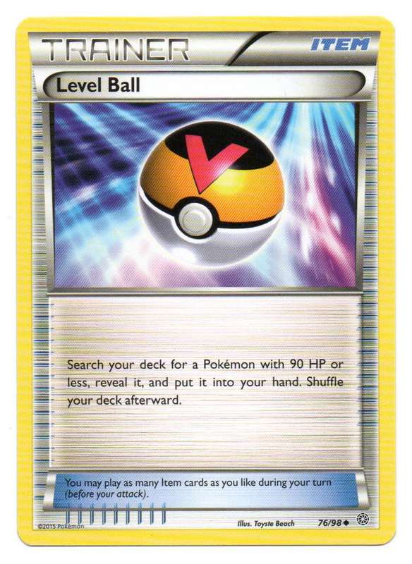 Pokemon TCG: XY-Ancient Origins - Trainer Item Level Ball 76/98