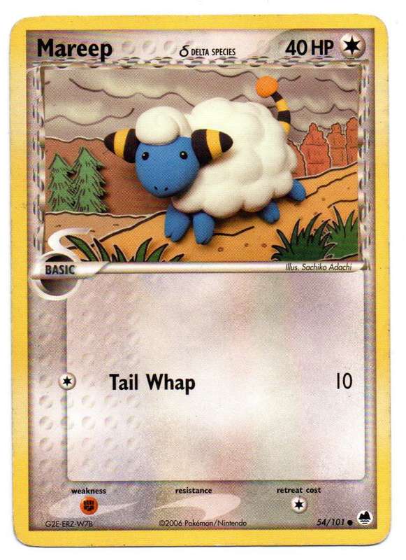 Pokemon TCG: EX Dragon Frontiers - Delta Species Mareep 54/101