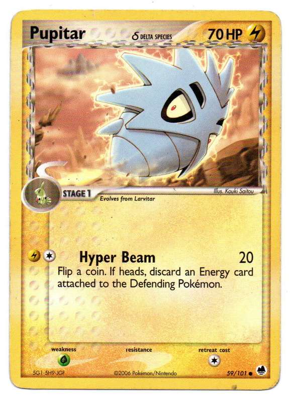 Pokemon TCG: EX Dragon Frontiers - Delta Species Pupitar 59/101