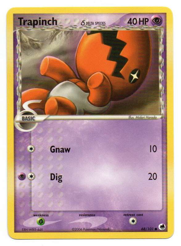 Pokemon TCG: EX Dragon Frontiers - Delta Species Trapinch 68/101