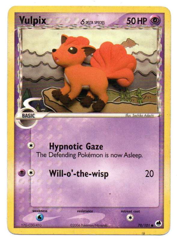 Pokemon TCG: EX Dragon Frontiers - Delta Species Vulpix 70/101